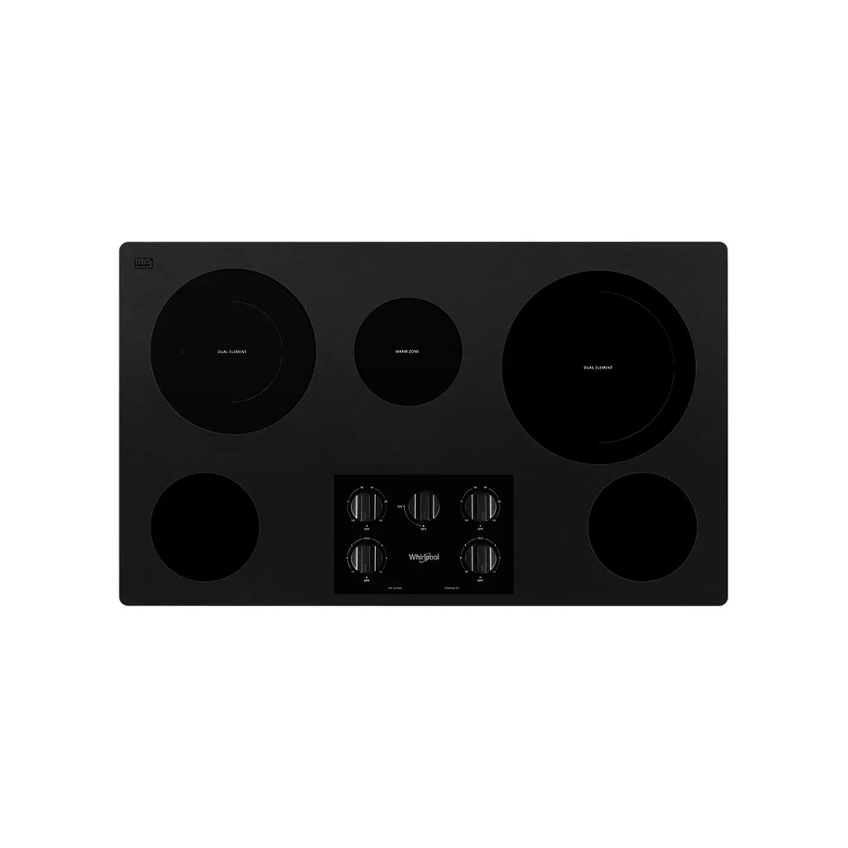 Tope de Cocina Eléctrico 90 Cm Vitrocerámica Color Negro Whirlpool