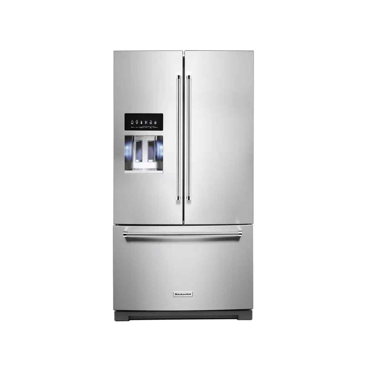 Nevera French Door Con Dispensador De 27 Pies Color Plata KitchenAid