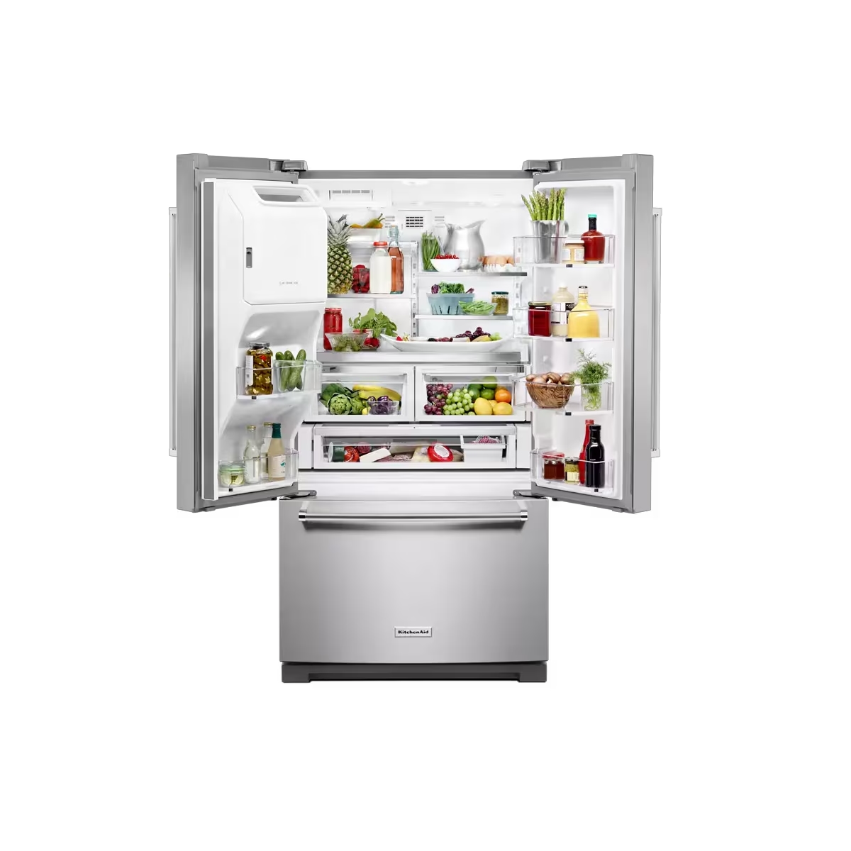 Nevera French Door Con Dispensador De 27 Pies Color Plata KitchenAid - Miniatura 3