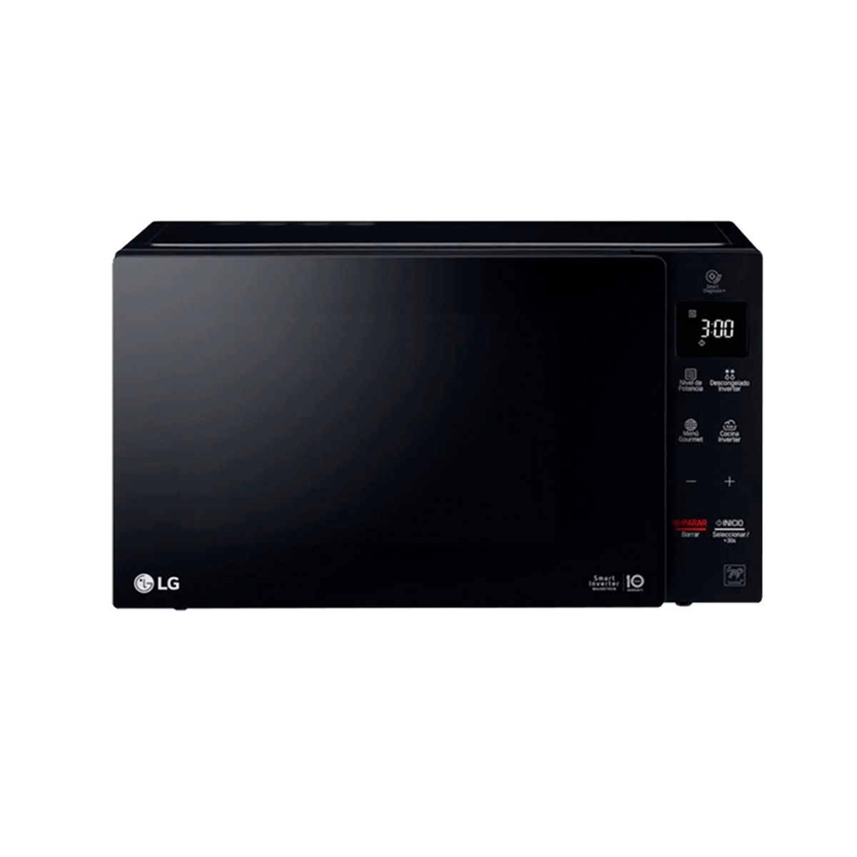 Microondas Smart Inverter 0.9 Pies Color Negro Ahumado LG