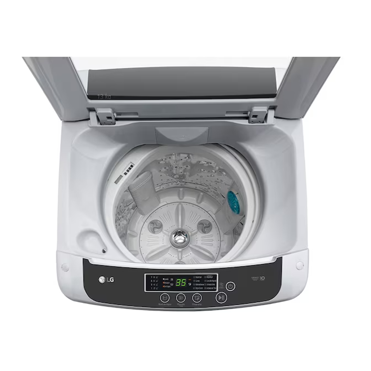 Lavadora Carga Superior De 13 Kg Color Gris LG - Miniatura 3
