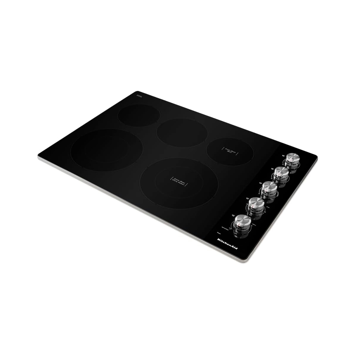Tope Eléctrico 75 Cm 5 Hornillas Acero Inoxidable Y Vitrocerámica KitchenAid - Miniatura 2
