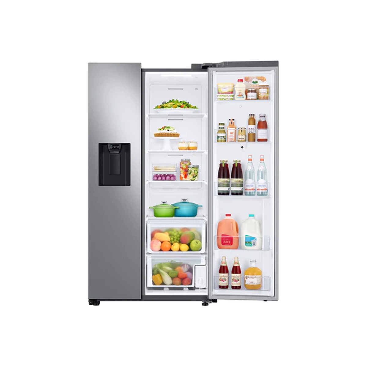 Nevera Side by Side de 22 Pies de Acero Inoxidable color Plata Samsung - Miniatura 3