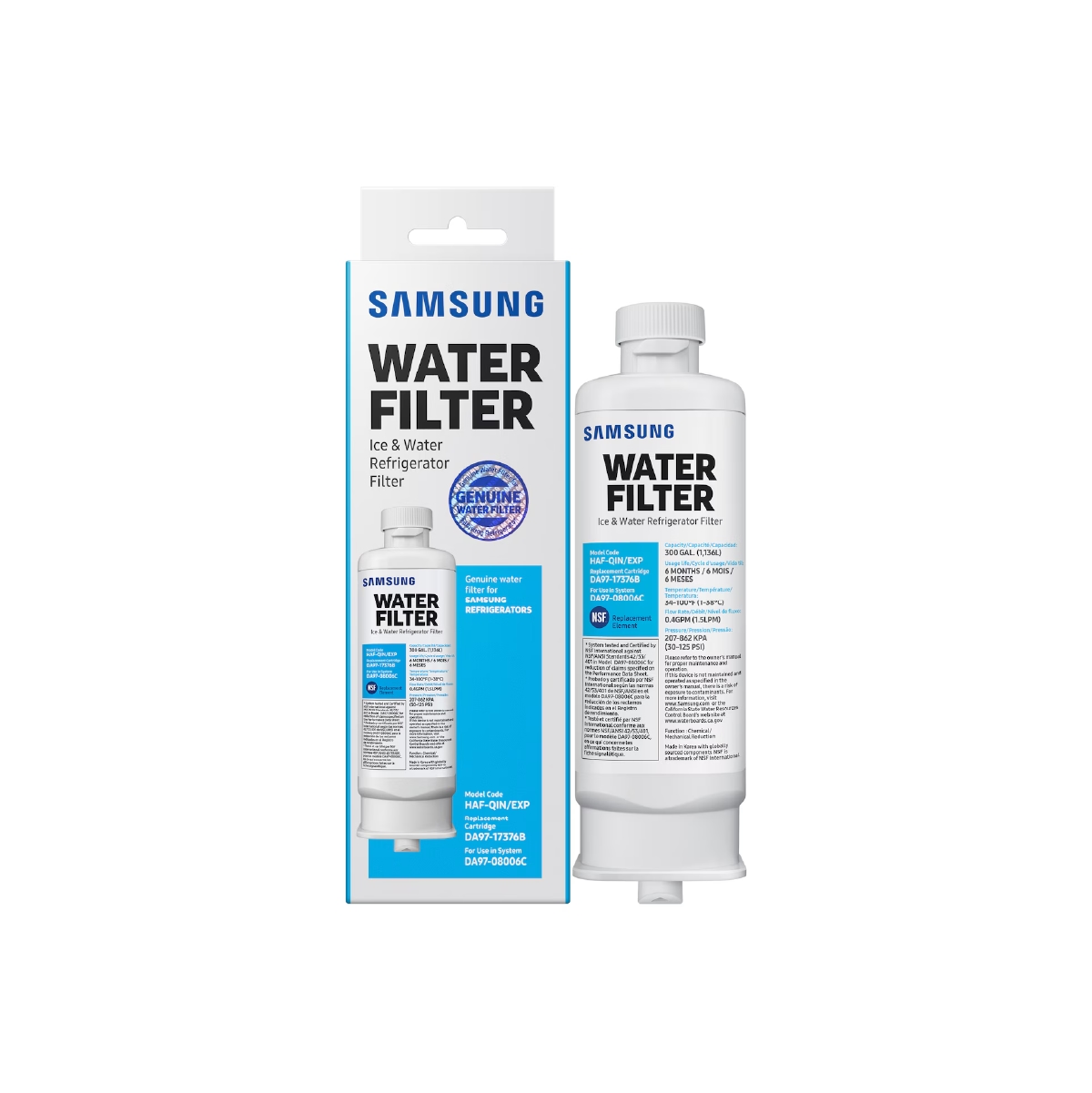 Filtro de Agua para Refrigerador HAF-QIN en Color Blanco Samsung - Miniatura 3