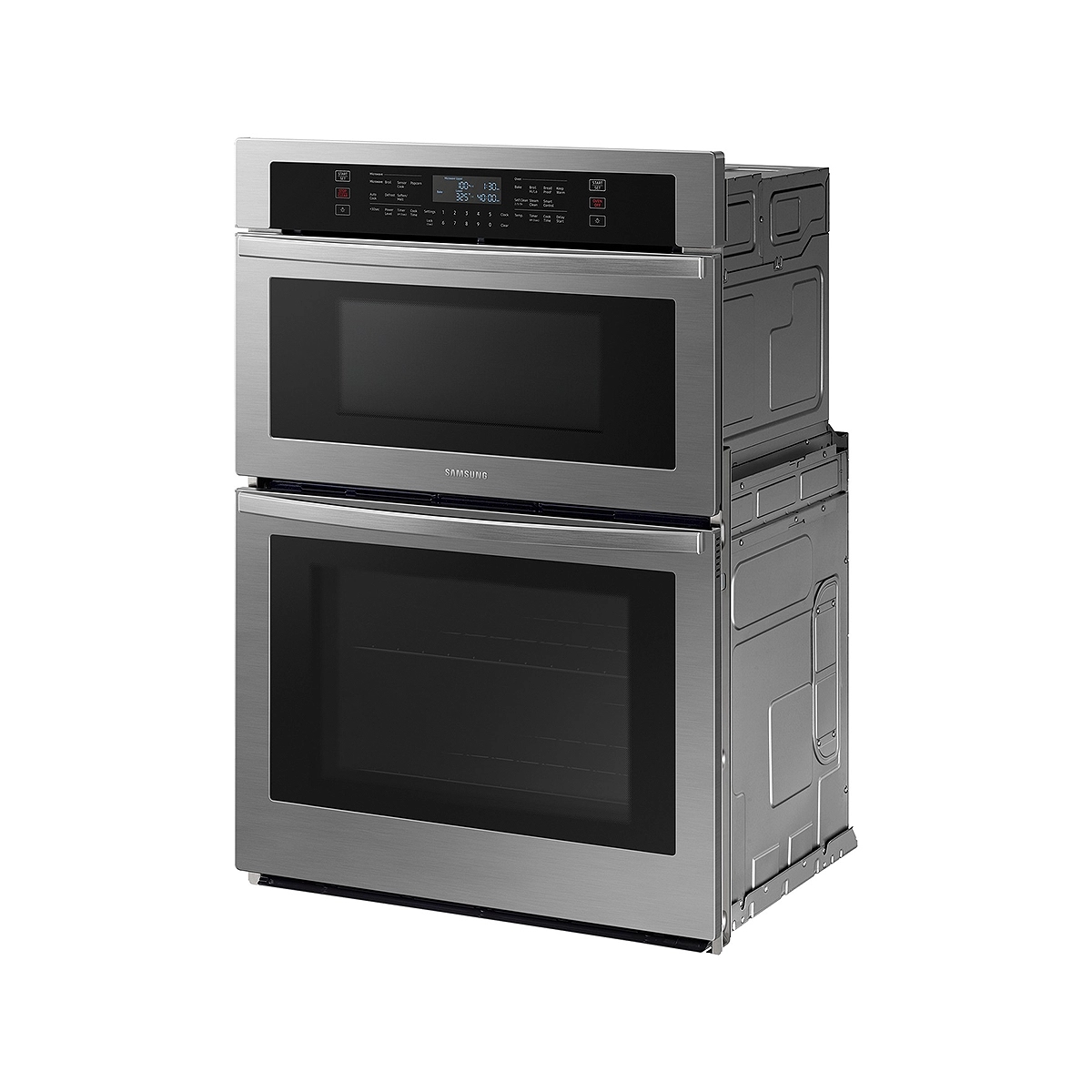 Horno Eléctrico Doble De 30 Pulgadas con Microondas Acero Inoxidable Color Gris Samsung - Miniatura 2