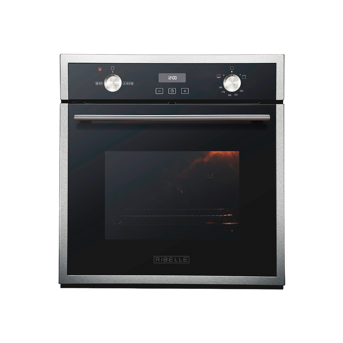 Horno Empotrable Mixto Gas Y Eléctrico Con Vidrio Templado De 24 Pulgadas Ribelle