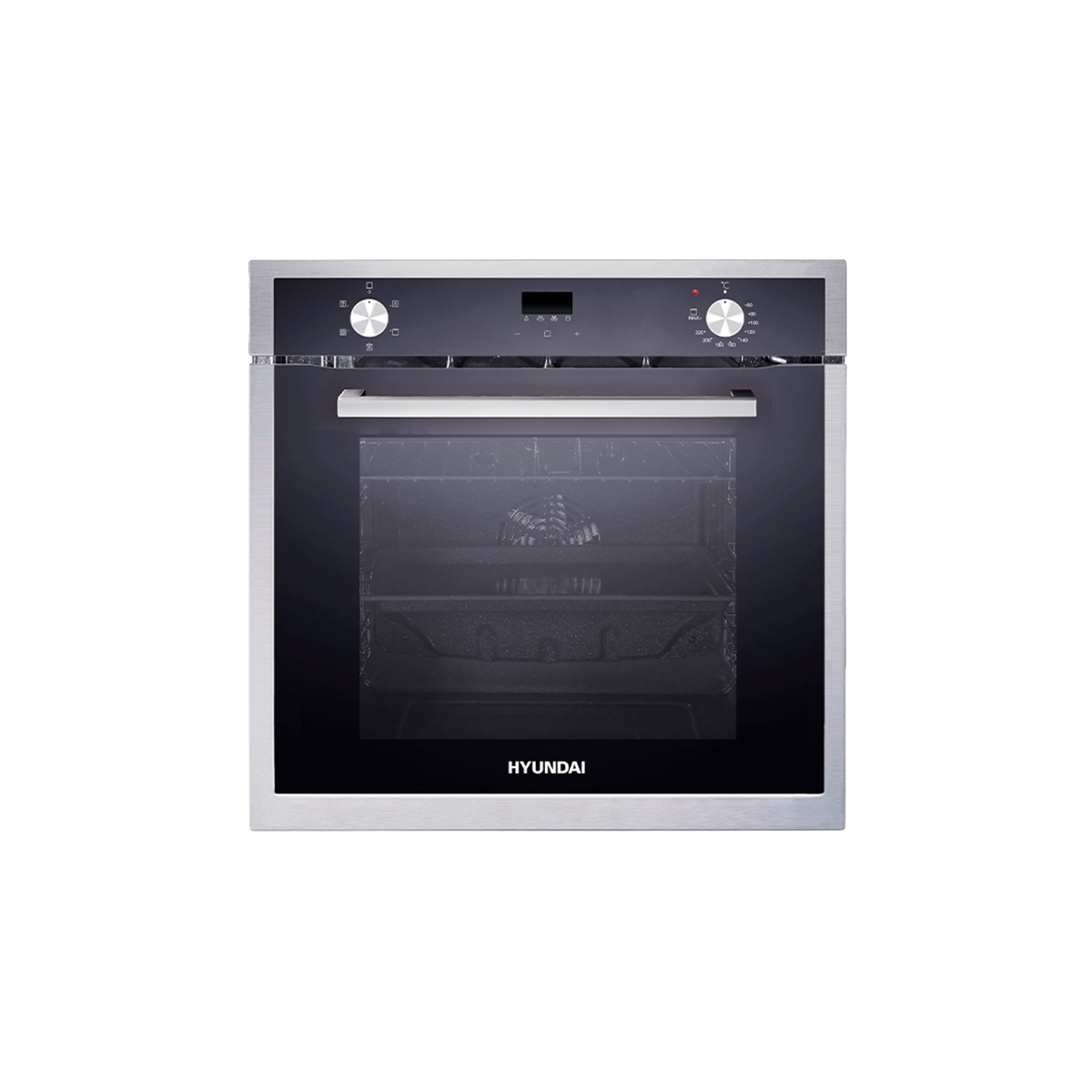 Horno Eléctrico de 60 cm en Vidrio con 4 Funciones de Cocción Hyundai