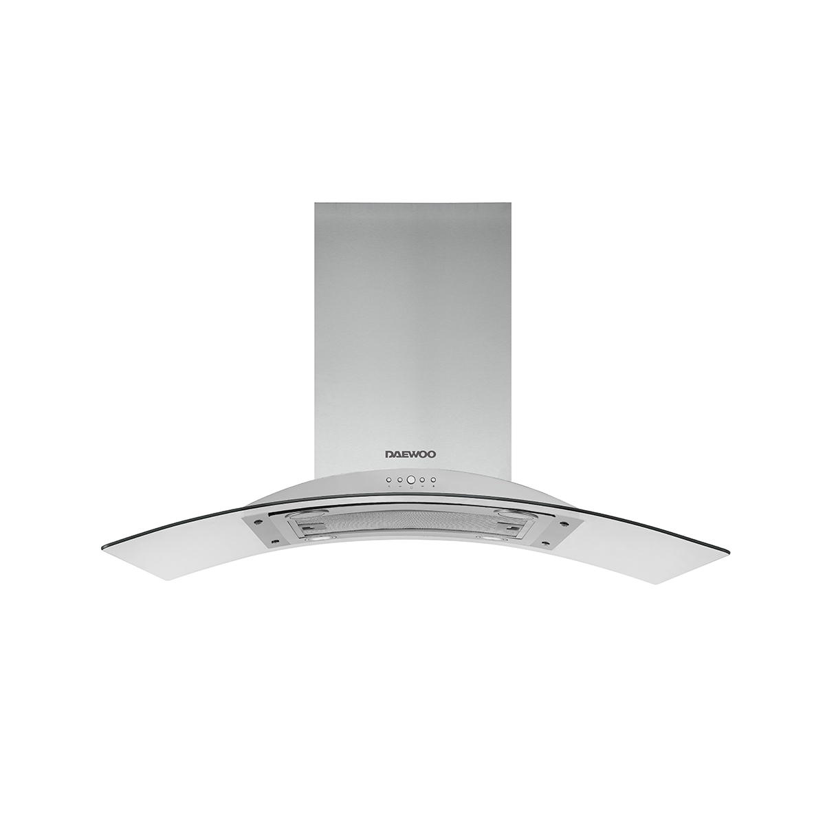 Campana De Isla 90 CM Vidrio Curvo en Acero Inoxidable Daewoo