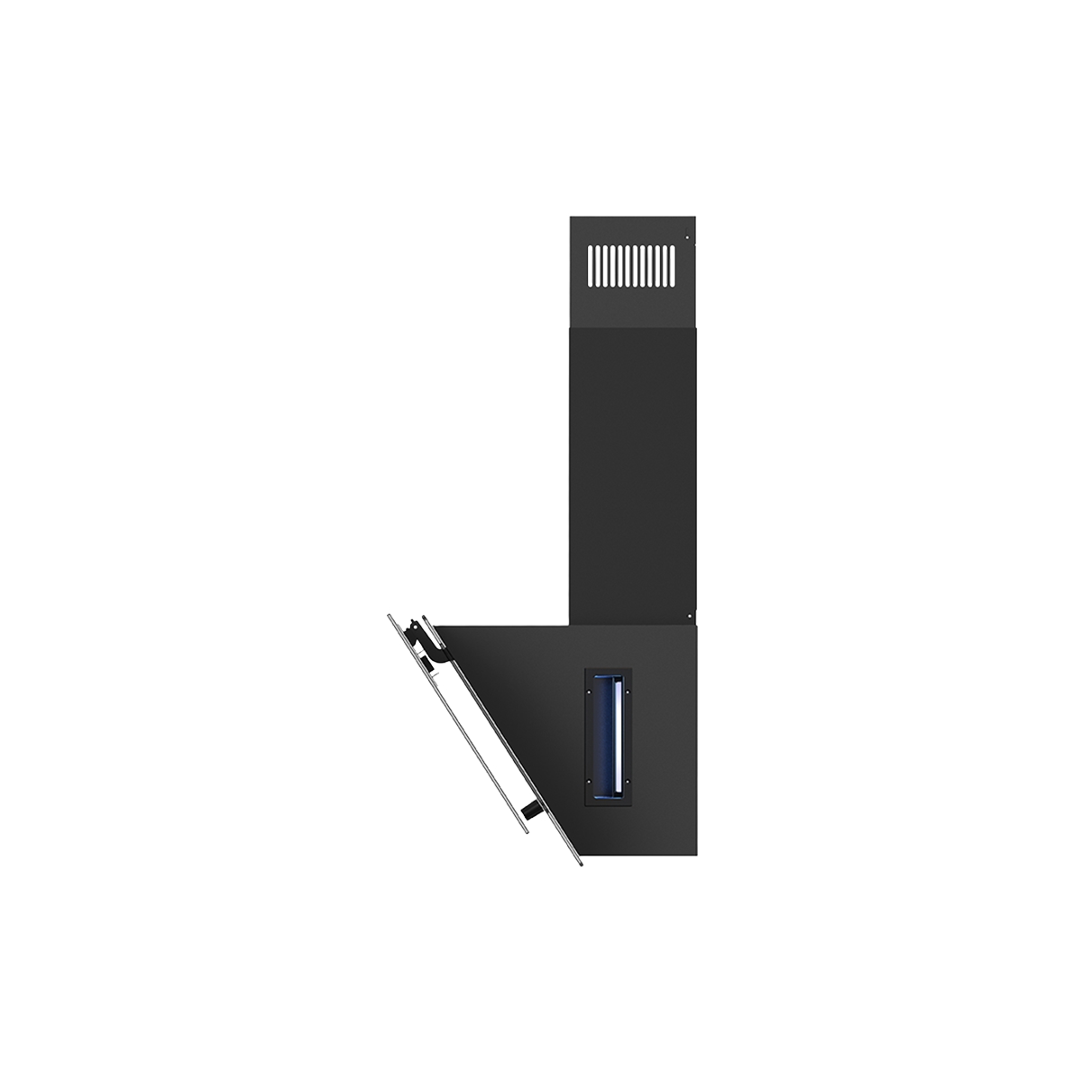 Campana De Pared 90 CM Acero Inoxidable Color Negro Daewoo - Miniatura 3