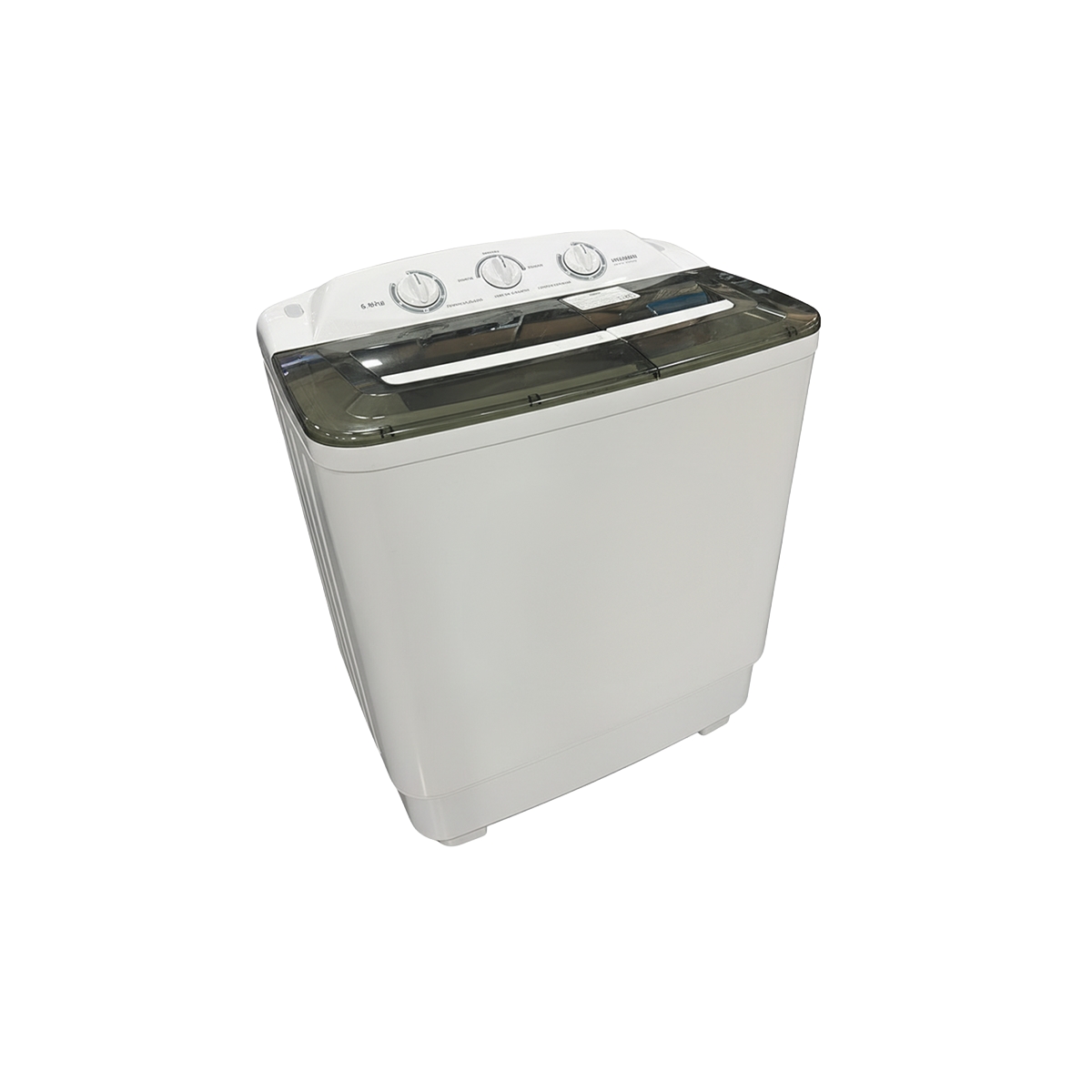 Lavadora Semiautomática Doble Tina De 6 Kg Color Blanco Hyundai - Miniatura 2