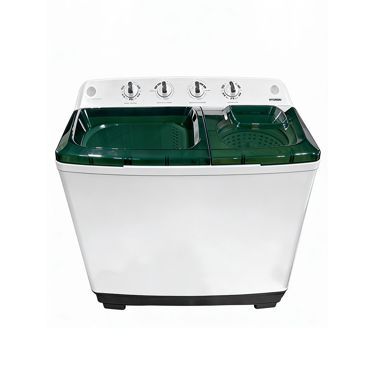Lavadora Semiautomática Doble Tina De 15 Kg Color Blanco Hyundai - Miniatura 2