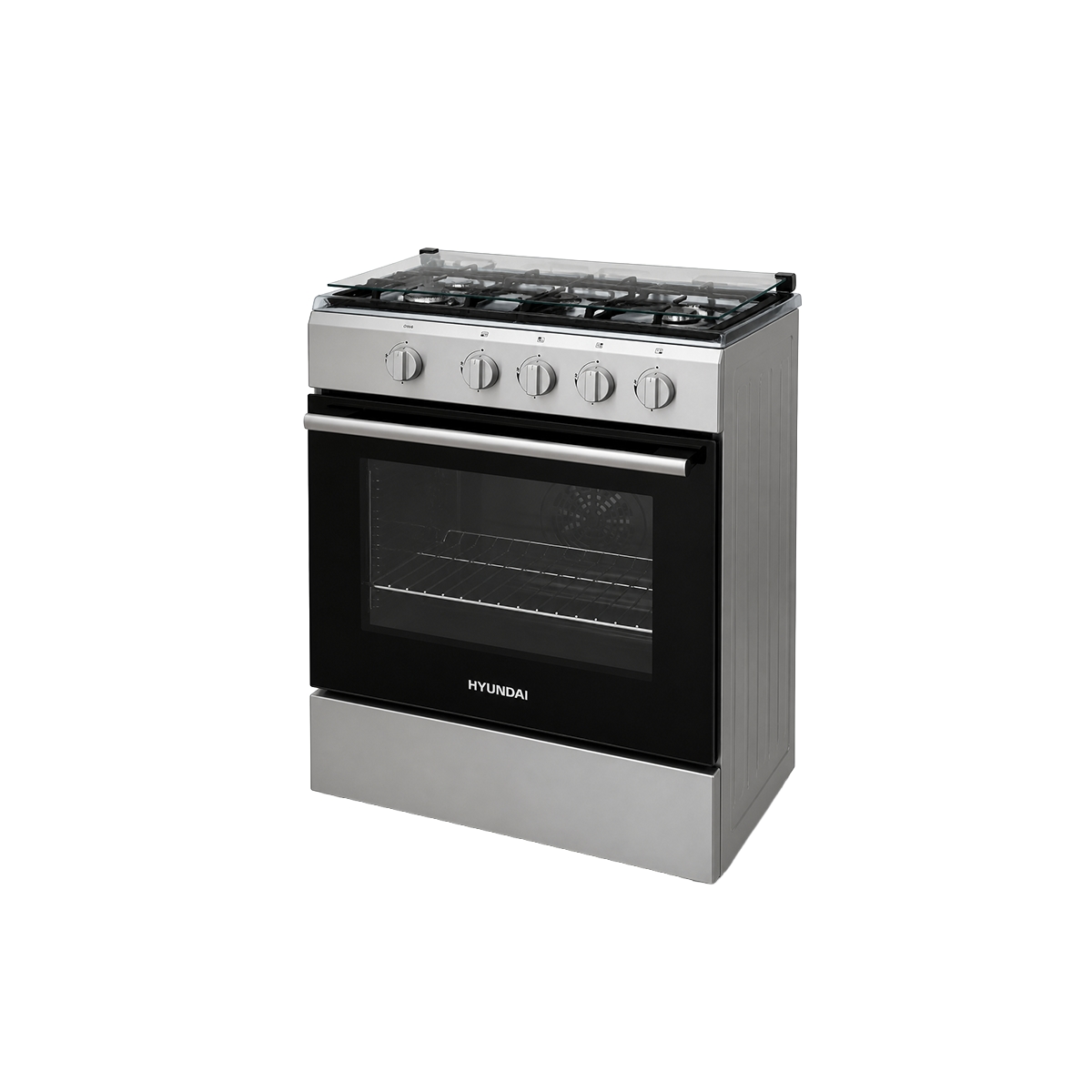 Cocina A Gas De 4 Hornillas Y 24 Pulgadas Color Plata Hyundai - Miniatura 3