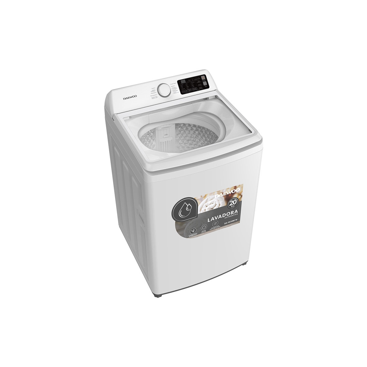 Lavadora Automática Carga Superior De 20 Kg Color Blanco Daewoo - Miniatura 2