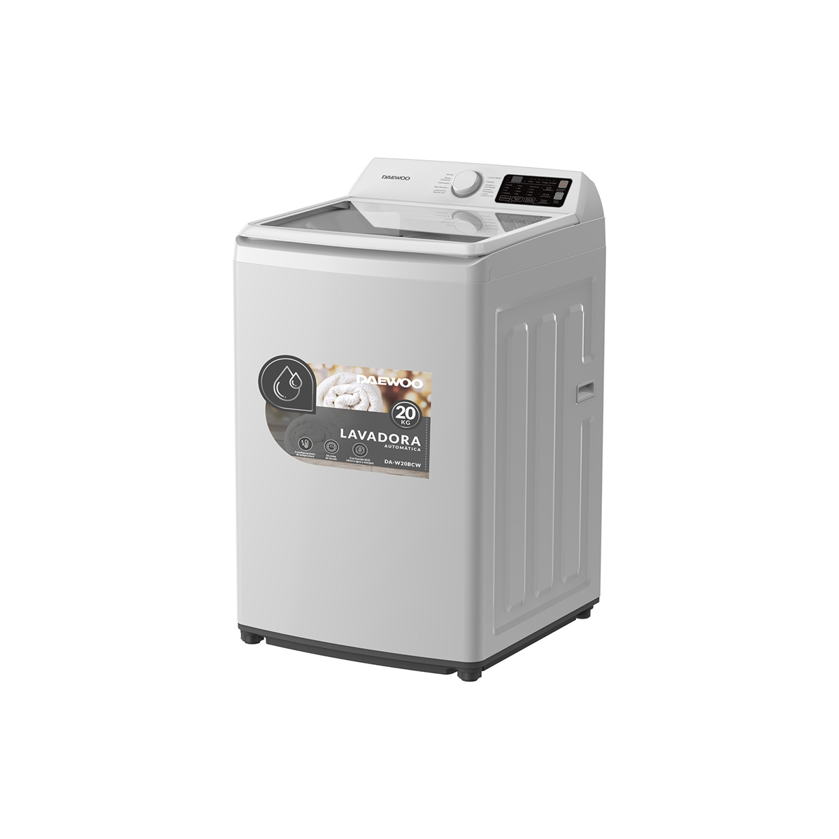 Lavadora Automática Carga Superior De 20 Kg Color Blanco Daewoo - Miniatura 3