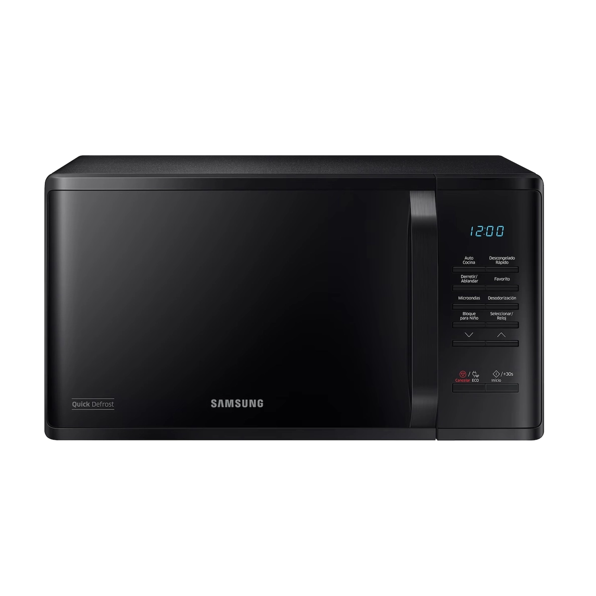 Microondas 0.8 Pies Acero Inoxidable Color Negro Samsung