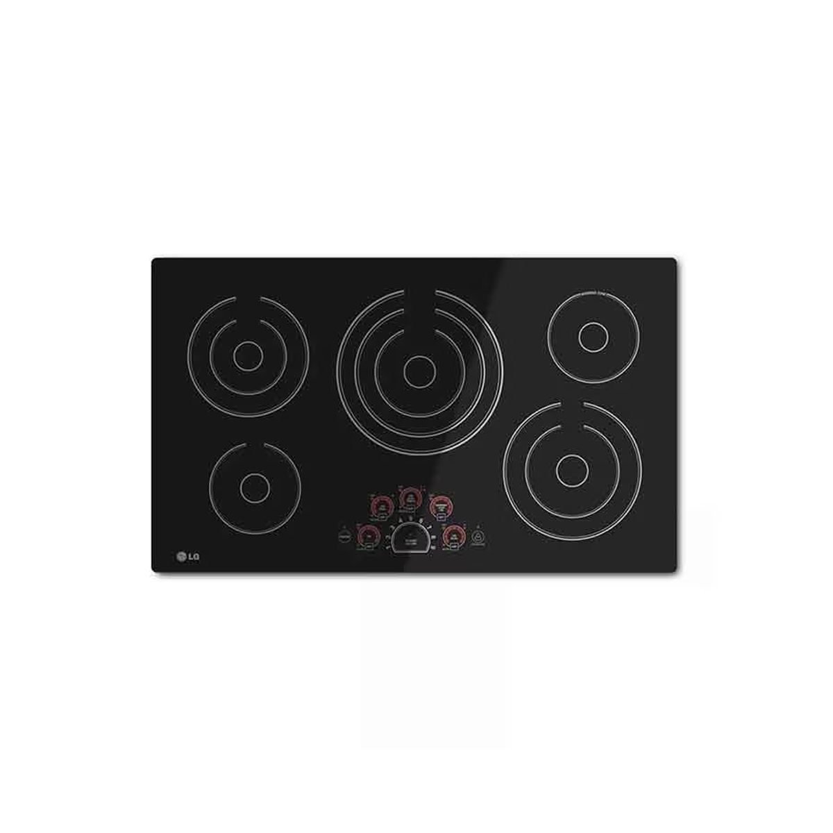 Tope De Cocina Eléctrico 90 Cm Y 5 Hornillas Negro LG