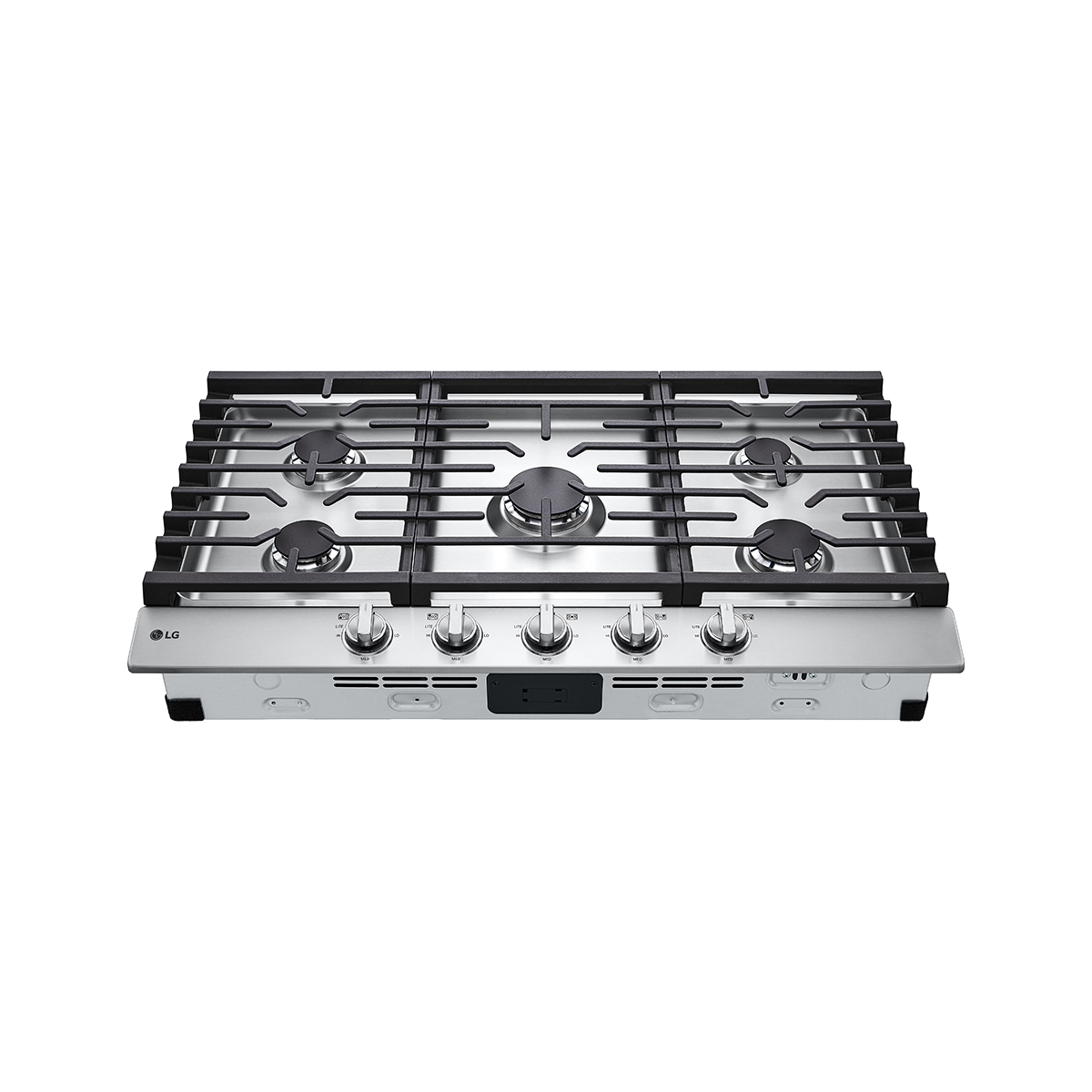 Cocina A Gas 36 Pulgadas 5 Hornillas Acero Inoxidable LG - Miniatura 3