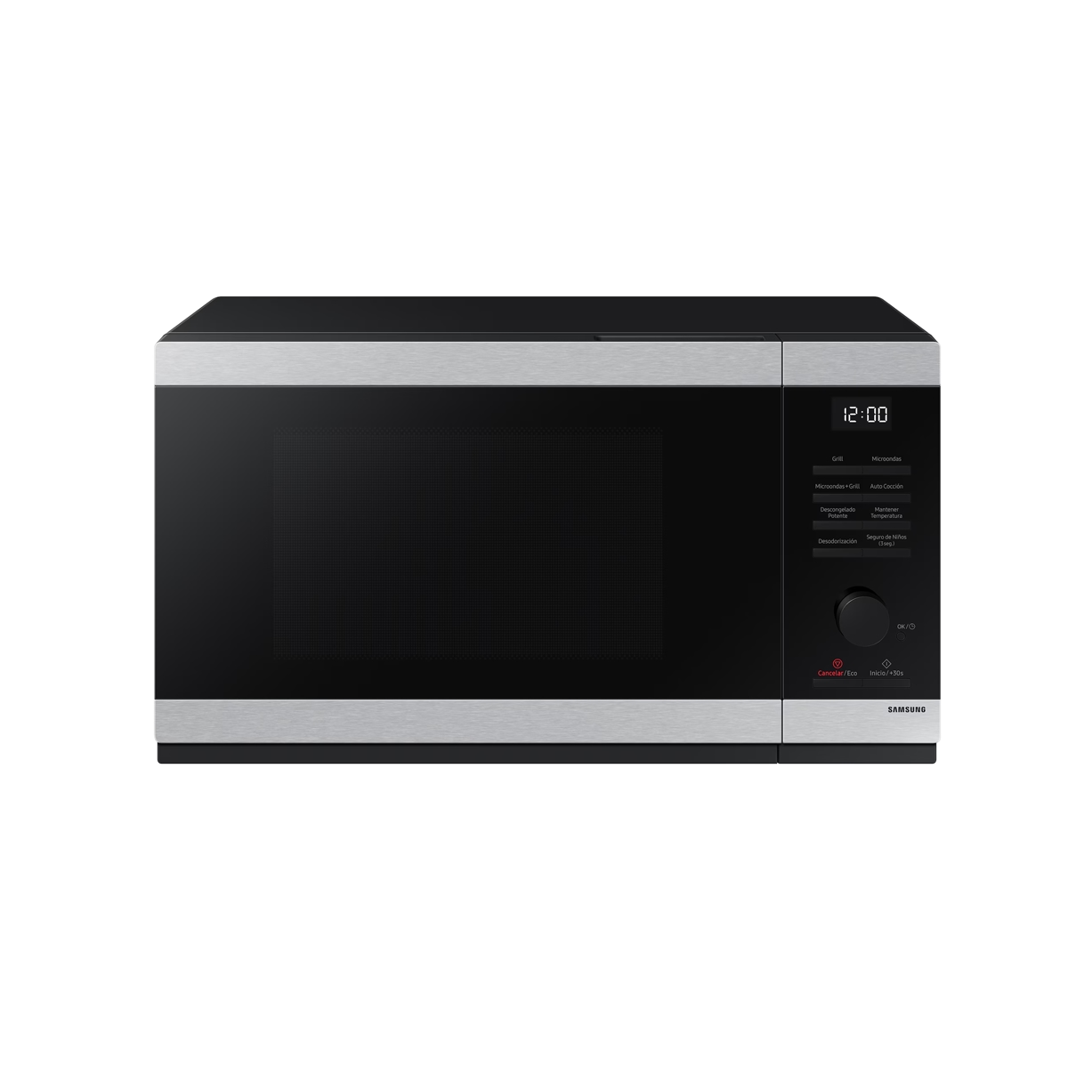 Horno Microondas Con Grill 1.0 Pie Acero Inoxidable Color Gris Samsung