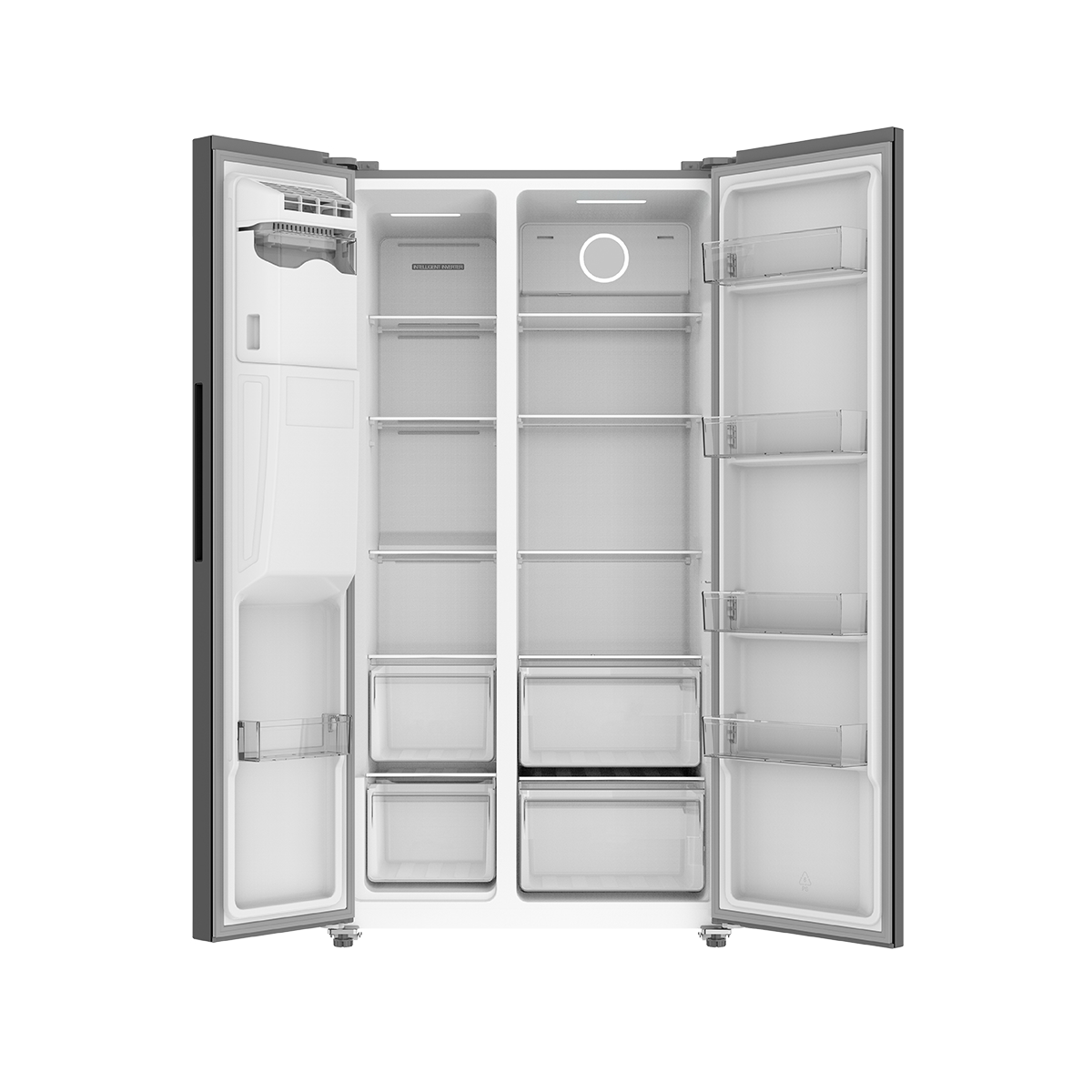 Nevera Side by Side 21 Pies con Dispensador de Acero Inoxidable Daewoo - Miniatura 2