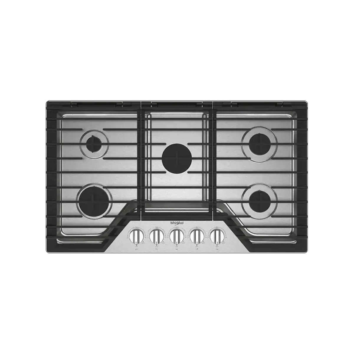 Tope a Gas 90 Cm 5 Hornillas en Acero Inoxidable Whirlpool