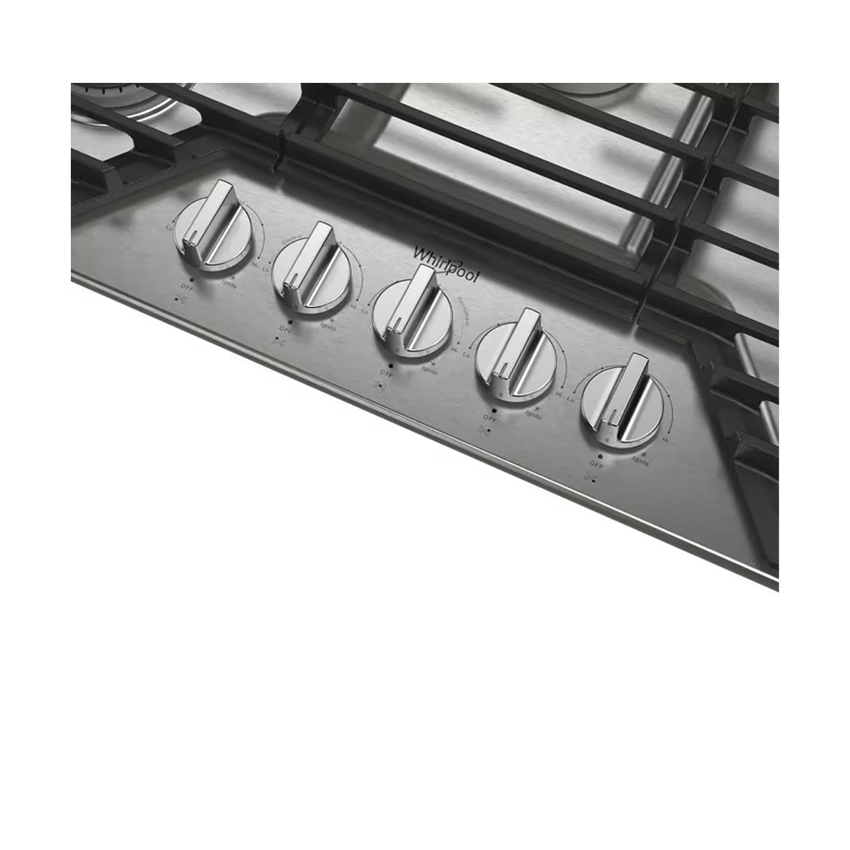 Tope a Gas 90 Cm 5 Hornillas en Acero Inoxidable Whirlpool - Miniatura 3