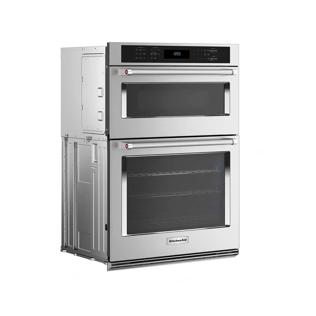 Horno Eléctrico Empotrable de 30 Pulgadas Color Plata KitchenAid - Miniatura 2