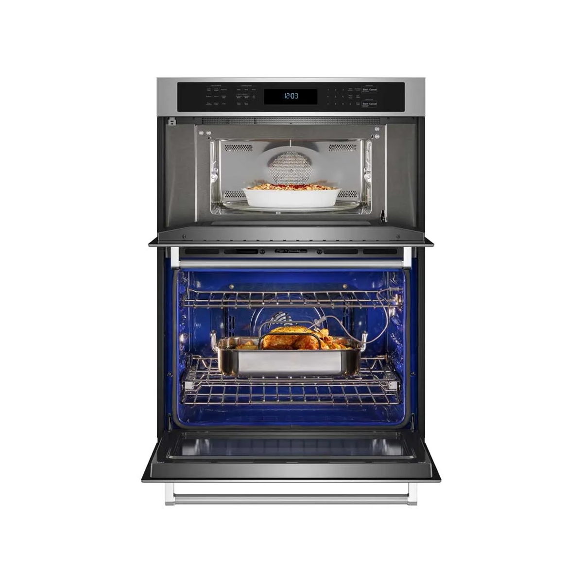 Horno Eléctrico Empotrable de 30 Pulgadas Color Plata KitchenAid - Miniatura 3