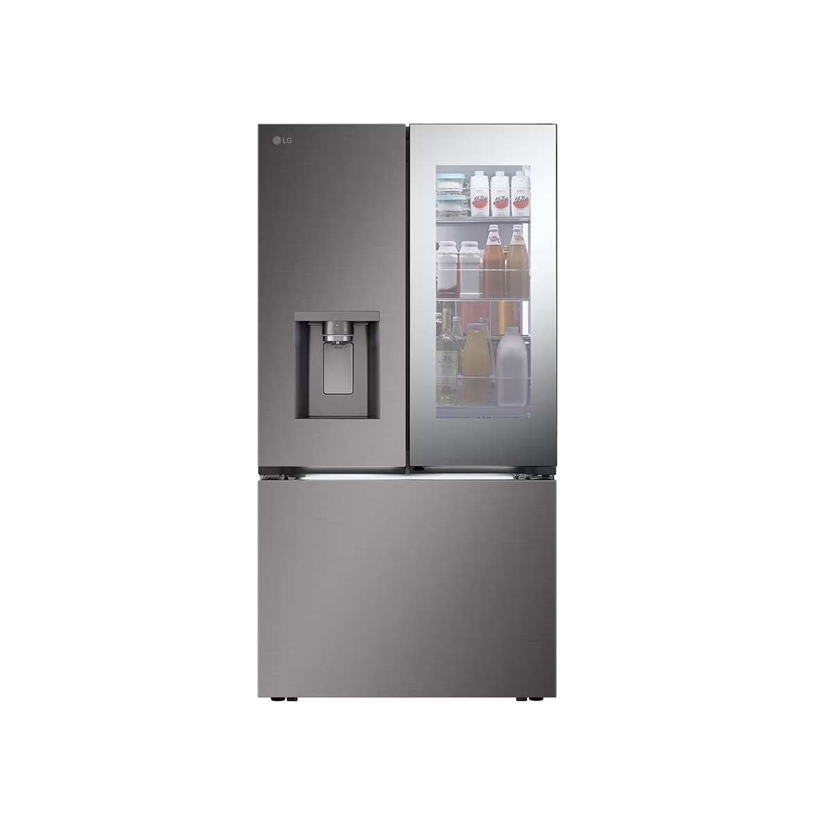 Nevera French Door 29 Pies con Dispensador e InstaView color Gris LG