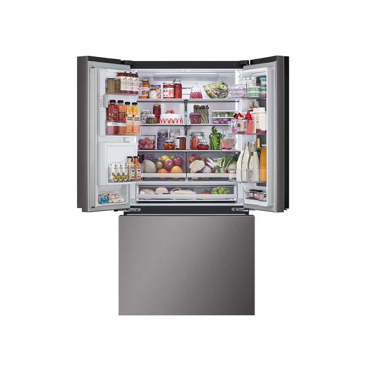 Nevera French Door 29 Pies con Dispensador e InstaView color Gris LG - Miniatura 2