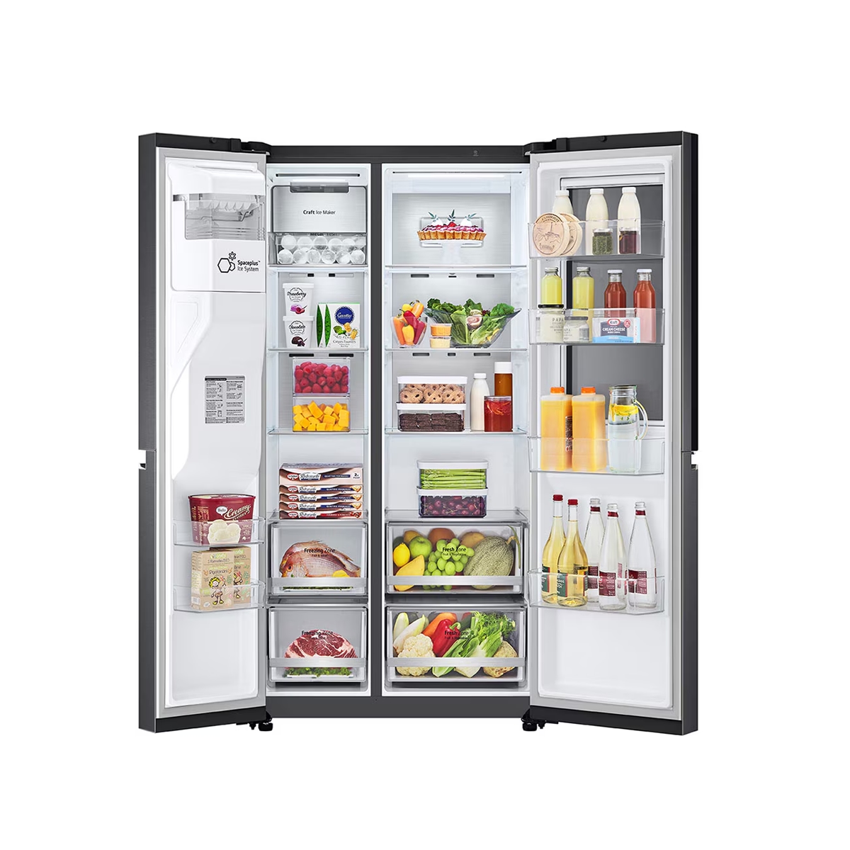 Nevera Side by Side 24 Pies con Dispensador InstaView color Gris LG - Miniatura 2