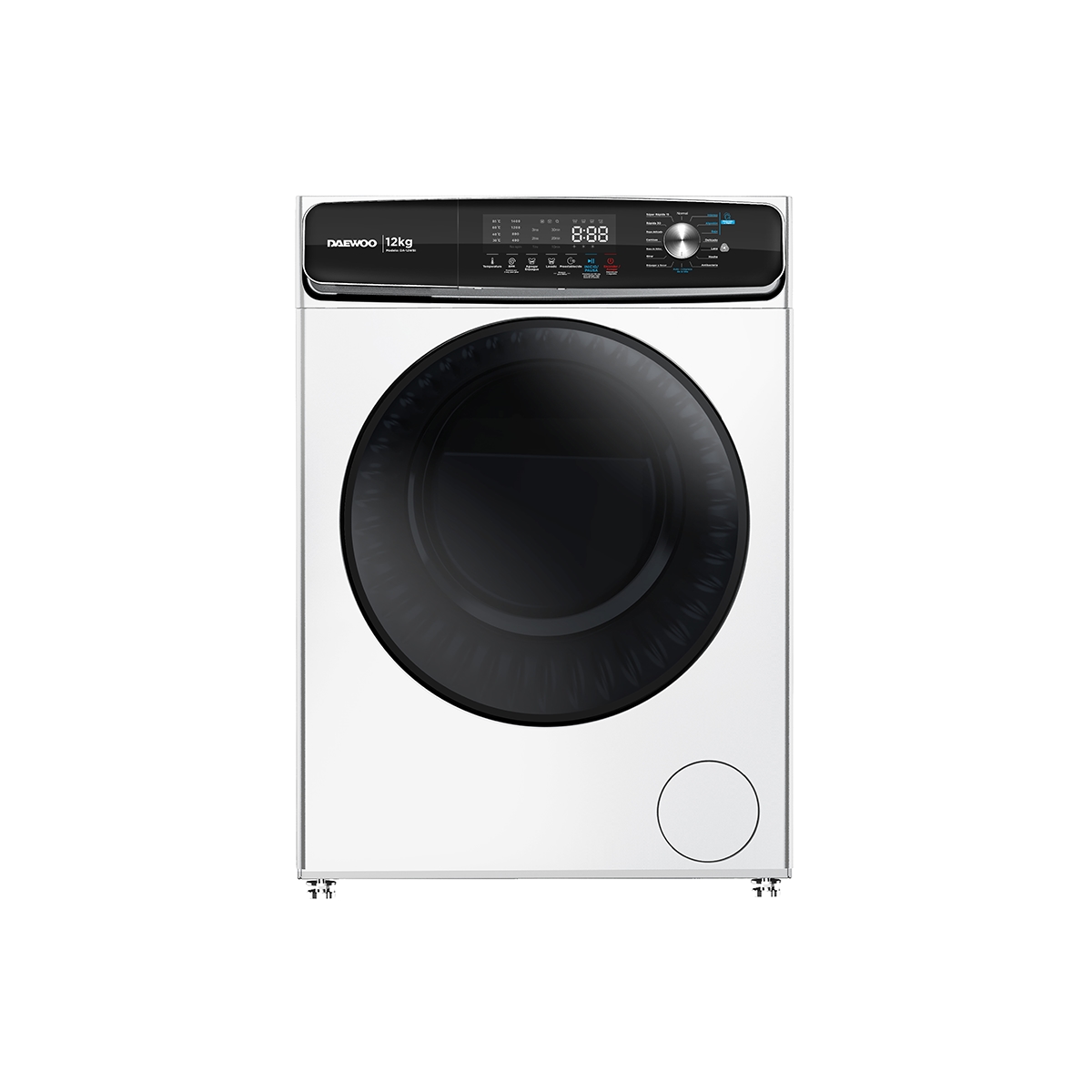 Lavadora Carga Frontal De 12 Kg Inverter Color Blanco Daewoo