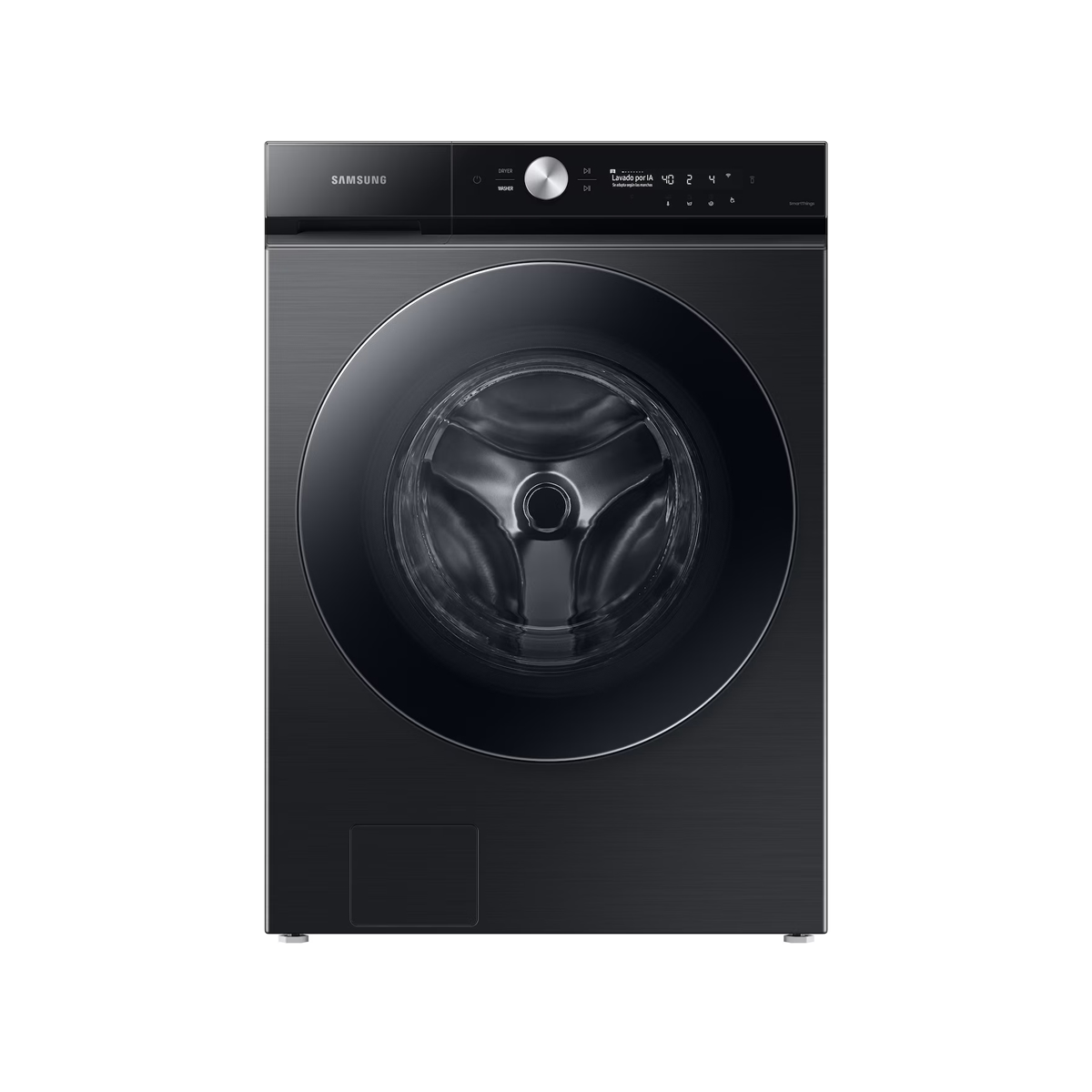 Lavadora Automática Carga Frontal De 25 Kg Bespoke Color Negro Samsung