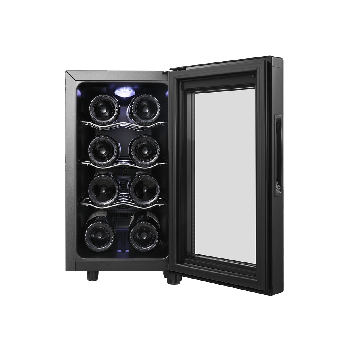 Vinera De 8 Botellas Color Negro Ribelle - Miniatura 3