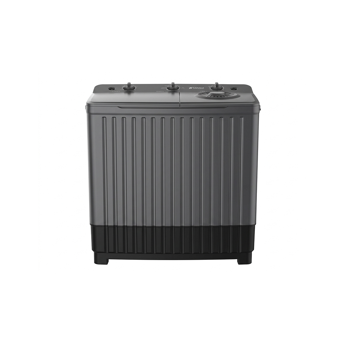 Lavadora Semiautomática Doble Tina De 5 Kg Color Gris Oscuro Sansui
