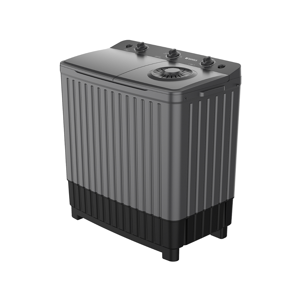Lavadora Semiautomática Doble Tina De 5 Kg Color Gris Oscuro Sansui - Miniatura 2