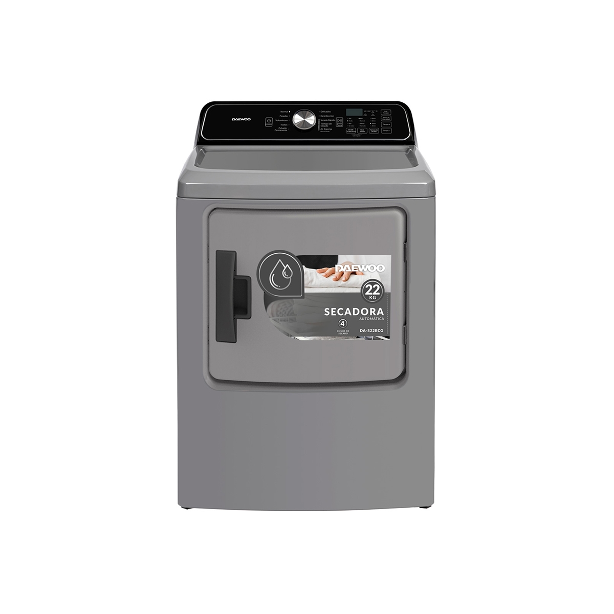 Secadora Automática Color Gris 22 Kg Daewoo