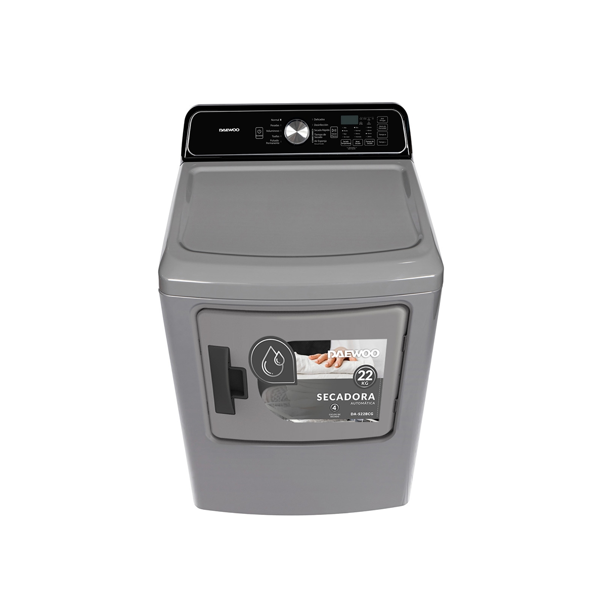 Secadora Automática Color Gris 22 Kg Daewoo - Miniatura 2
