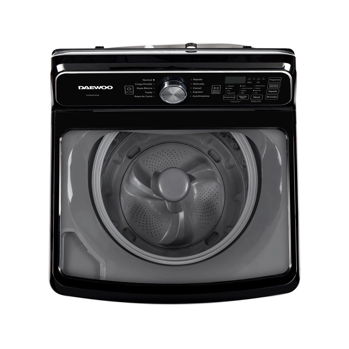 Lavadora Automática De 22kg Color Gris Daewoo - Miniatura 3