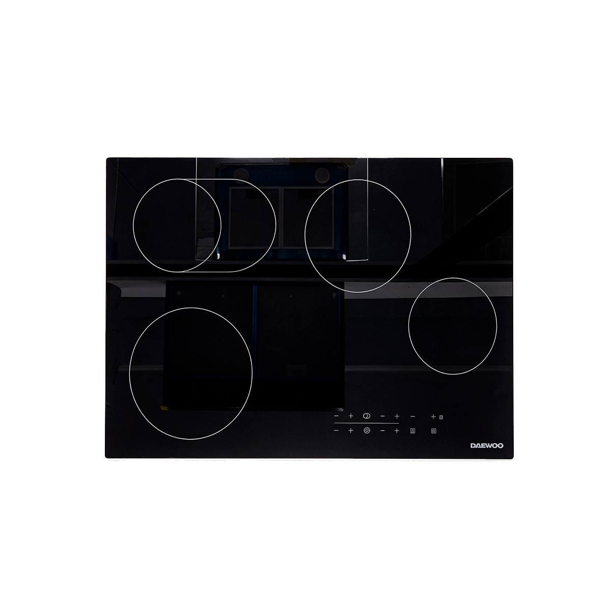 Tope De Cocina Eléctrico De Vidrio 4 Hornillas Color Negro Daewoo