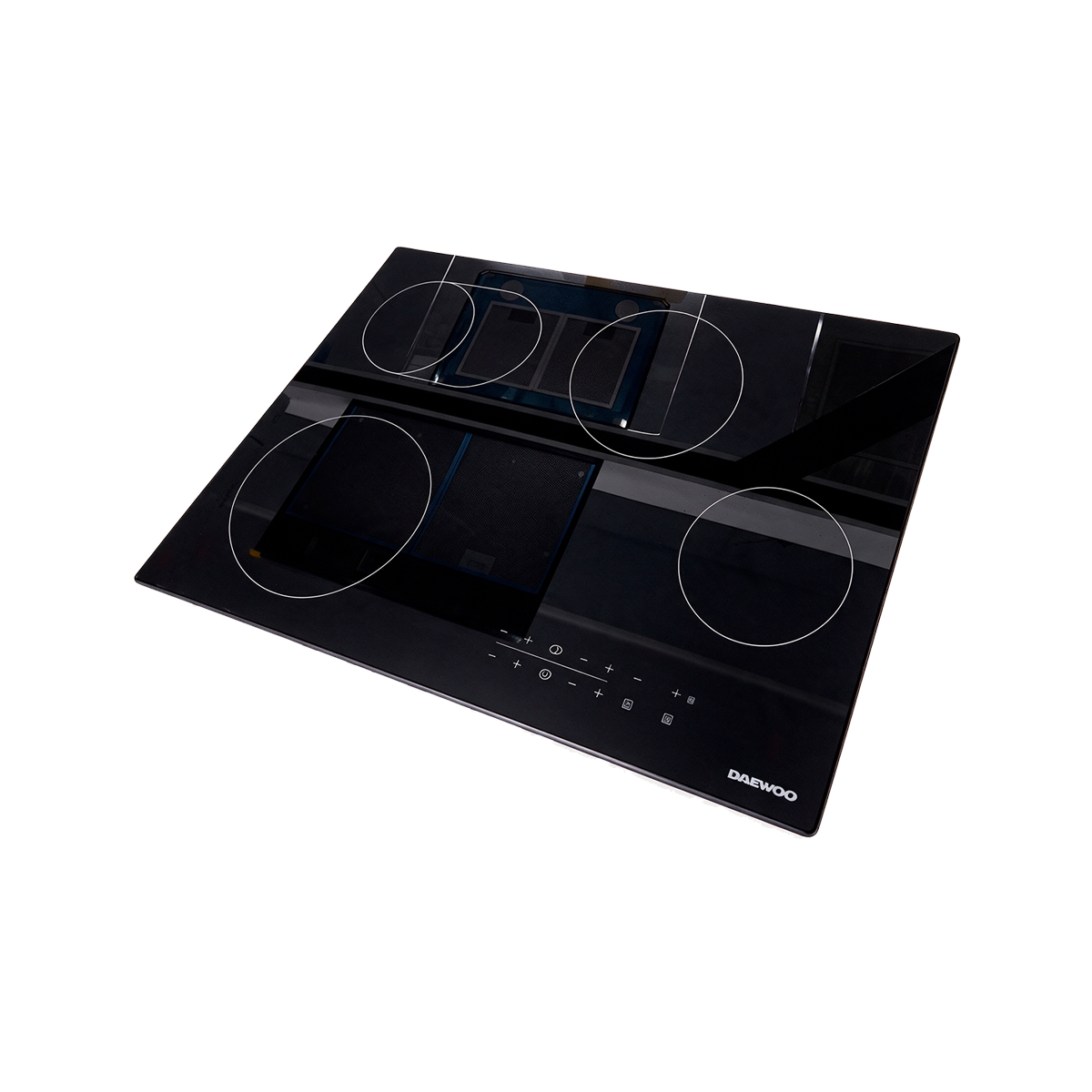 Tope De Cocina Eléctrico De Vidrio 4 Hornillas Color Negro Daewoo - Miniatura 2