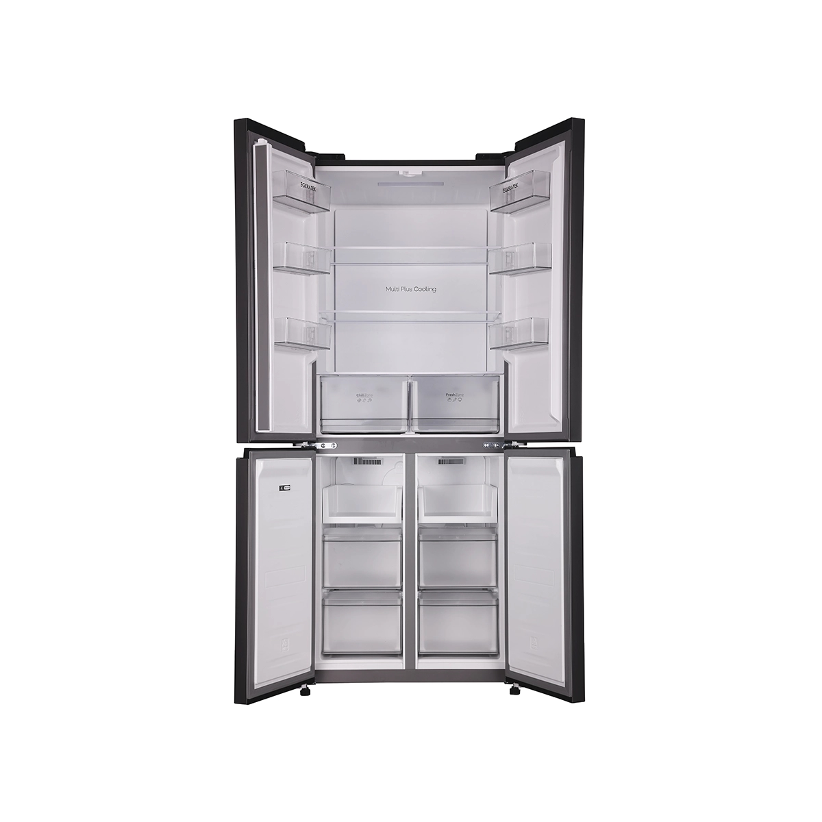 Nevera French Door 16 Pies 4 Puertas Acero Inoxidable Hyundai - Miniatura 3