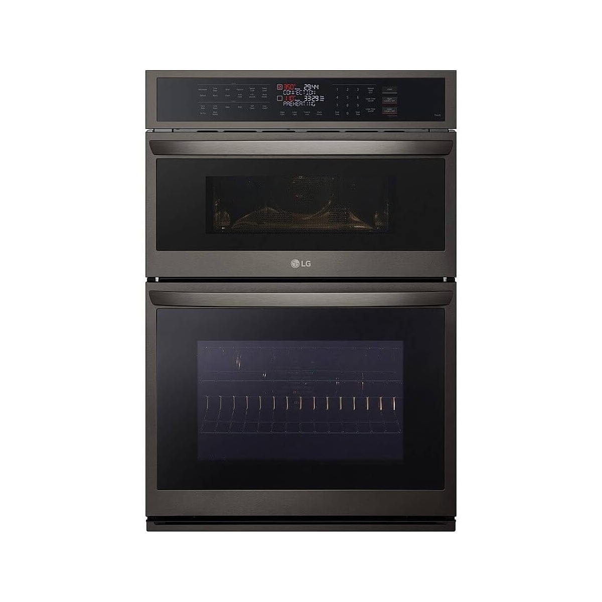 Horno Doble 30 Pulgadas Panel Tactil Color Negro LG