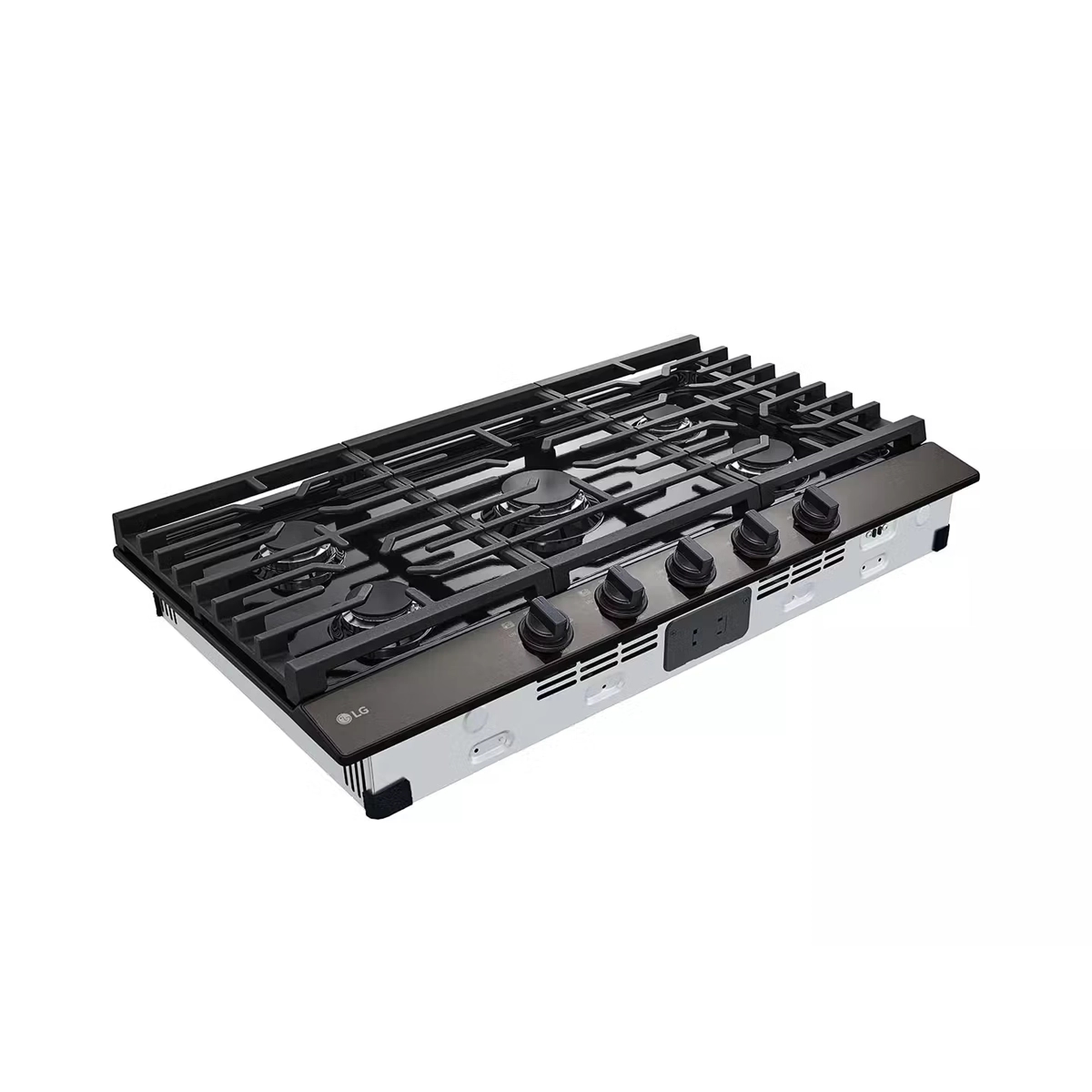 Tope de Cocina a Gas de 90 Cm con 5 Hornillas en Vitrocerámica Color Negro LG - Miniatura 2
