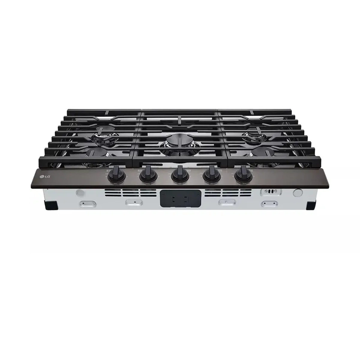 Tope de Cocina a Gas de 90 Cm con 5 Hornillas en Vitrocerámica Color Negro LG - Miniatura 3