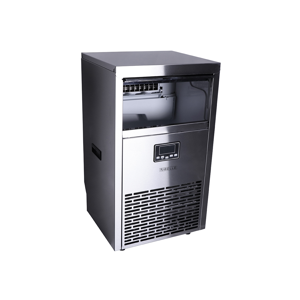 Fabricador De Hielo 45 Kg Acero Inoxidable Plata Ribelle - Miniatura 2
