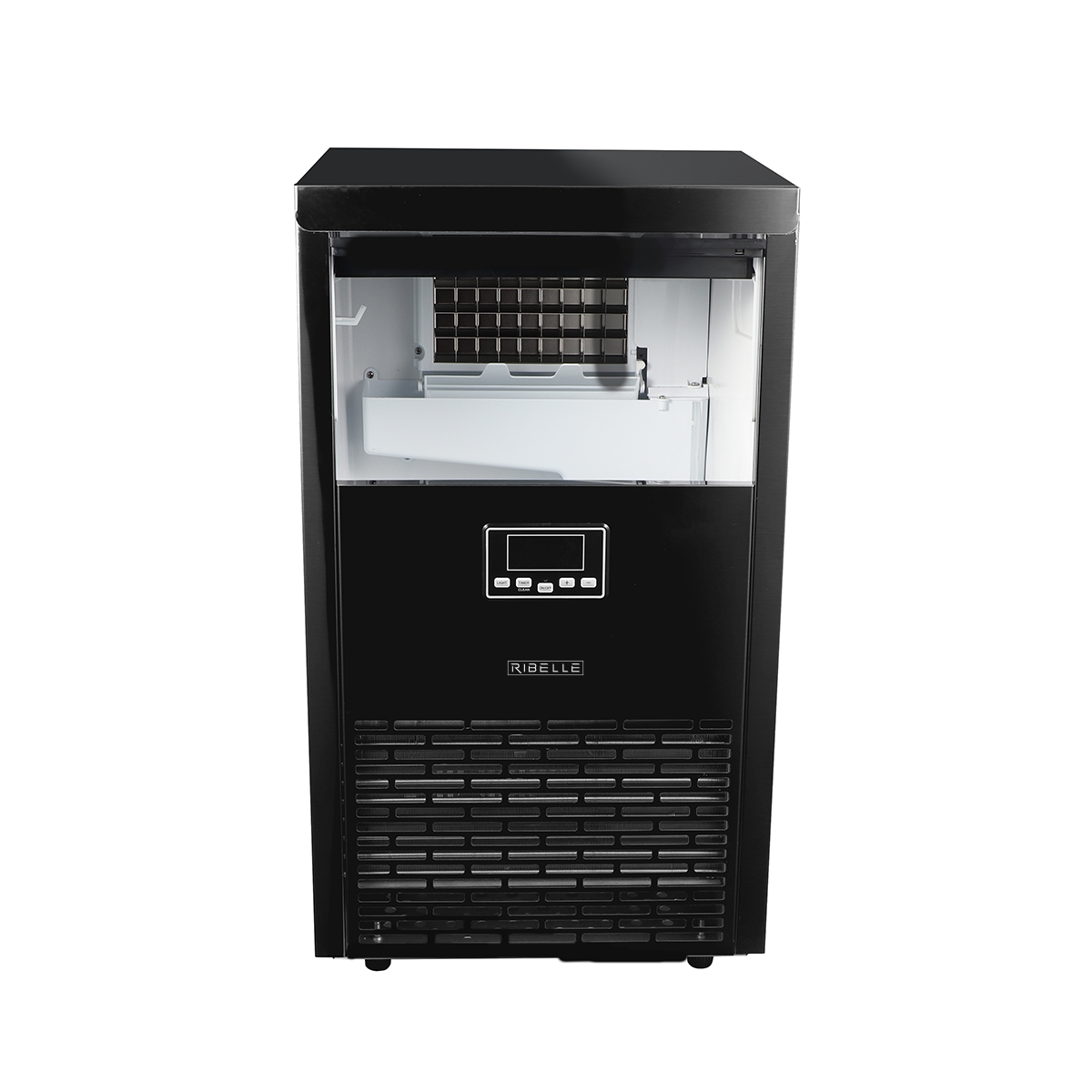 Fabricador De Hielo De 45 Kg Acero Inoxidable Color Negro Ribelle - Miniatura 3