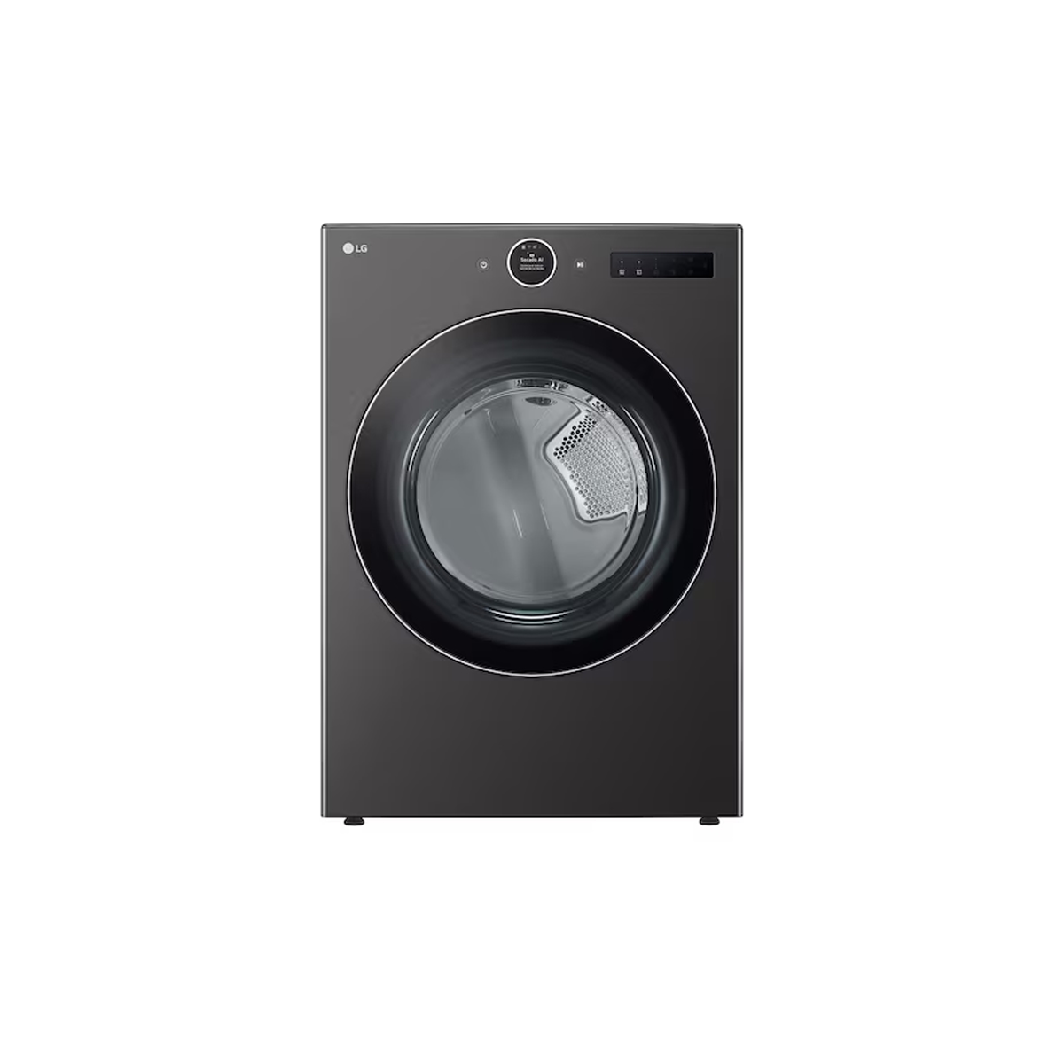 Secadora Eléctrica De Carga Frontal 22 Kg Color Negro LG