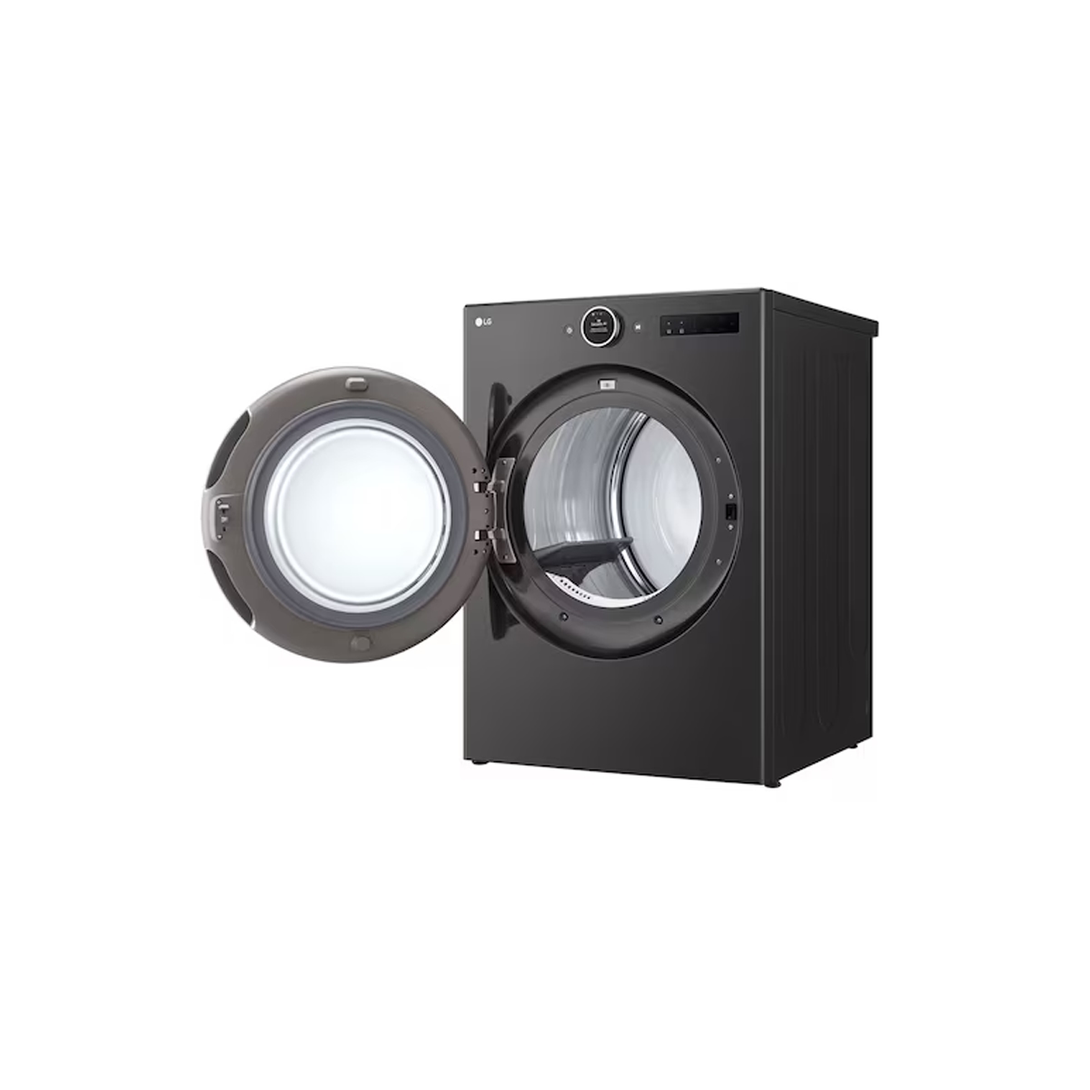 Secadora Eléctrica De Carga Frontal 22 Kg Color Negro LG - Miniatura 3
