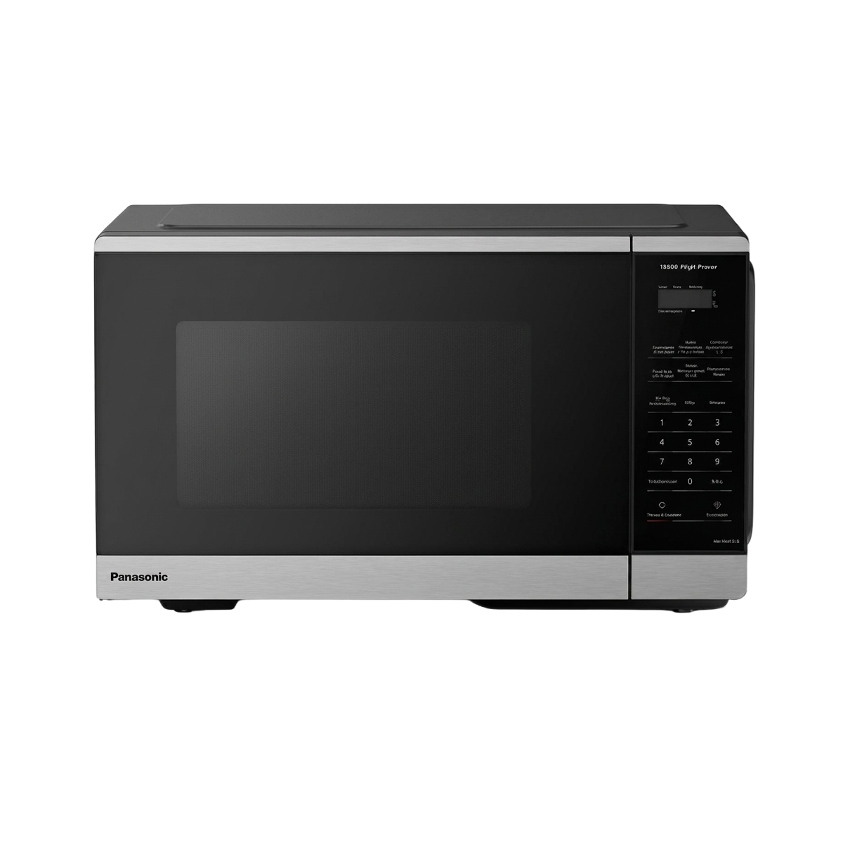 Microondas 0.9 Pies Acero Inoxidable Color Negro Panasonic