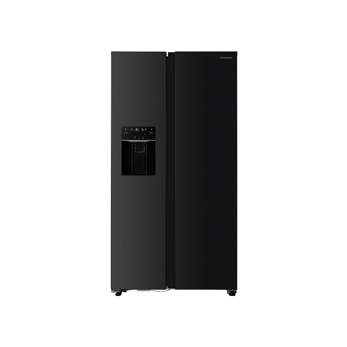 Nevera Side by Side Inverter 22 Pies con Dispensador y Fabricador de Hielo Color Negro Daewoo